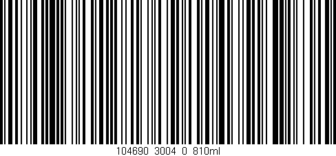 Código de barras (EAN, GTIN, SKU, ISBN): '104690_3004_0_810ml'