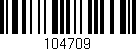 Código de barras (EAN, GTIN, SKU, ISBN): '104709'