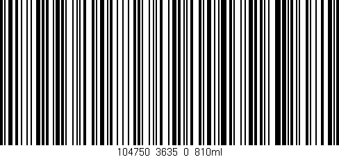 Código de barras (EAN, GTIN, SKU, ISBN): '104750_3635_0_810ml'