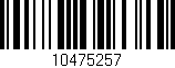 Código de barras (EAN, GTIN, SKU, ISBN): '10475257'