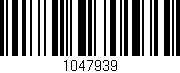 Código de barras (EAN, GTIN, SKU, ISBN): '1047939'