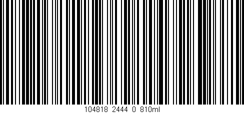 Código de barras (EAN, GTIN, SKU, ISBN): '104818_2444_0_810ml'