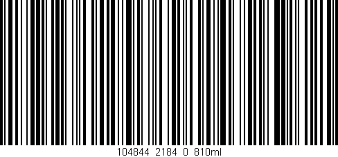 Código de barras (EAN, GTIN, SKU, ISBN): '104844_2184_0_810ml'