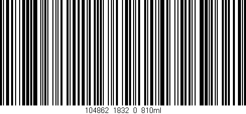 Código de barras (EAN, GTIN, SKU, ISBN): '104862_1832_0_810ml'