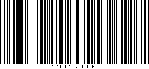 Código de barras (EAN, GTIN, SKU, ISBN): '104870_1972_0_810ml'