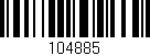 Código de barras (EAN, GTIN, SKU, ISBN): '104885'