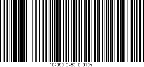 Código de barras (EAN, GTIN, SKU, ISBN): '104890_2453_0_810ml'