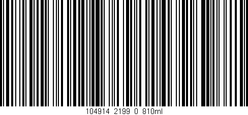 Código de barras (EAN, GTIN, SKU, ISBN): '104914_2199_0_810ml'