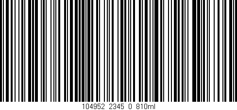 Código de barras (EAN, GTIN, SKU, ISBN): '104952_2345_0_810ml'
