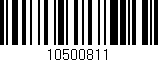 Código de barras (EAN, GTIN, SKU, ISBN): '10500811'