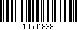 Código de barras (EAN, GTIN, SKU, ISBN): '10501838'