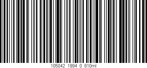 Código de barras (EAN, GTIN, SKU, ISBN): '105042_1994_0_810ml'