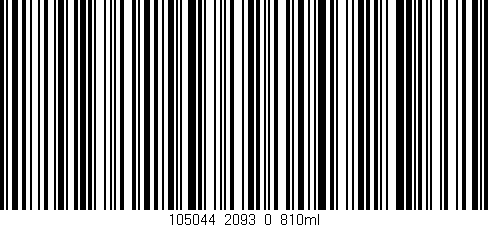 Código de barras (EAN, GTIN, SKU, ISBN): '105044_2093_0_810ml'