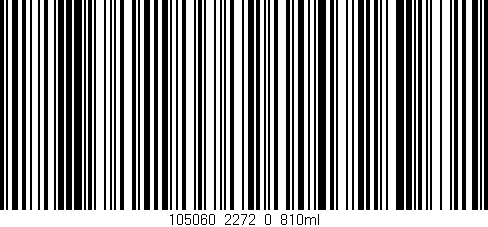 Código de barras (EAN, GTIN, SKU, ISBN): '105060_2272_0_810ml'