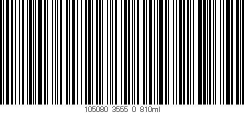 Código de barras (EAN, GTIN, SKU, ISBN): '105080_3555_0_810ml'