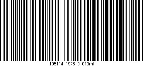 Código de barras (EAN, GTIN, SKU, ISBN): '105114_1975_0_810ml'