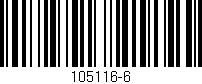 Código de barras (EAN, GTIN, SKU, ISBN): '105116-6'