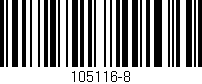 Código de barras (EAN, GTIN, SKU, ISBN): '105116-8'