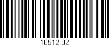 Código de barras (EAN, GTIN, SKU, ISBN): '10512.02'