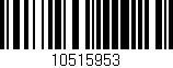 Código de barras (EAN, GTIN, SKU, ISBN): '10515953'