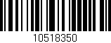Código de barras (EAN, GTIN, SKU, ISBN): '10518350'