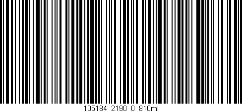 Código de barras (EAN, GTIN, SKU, ISBN): '105184_2190_0_810ml'