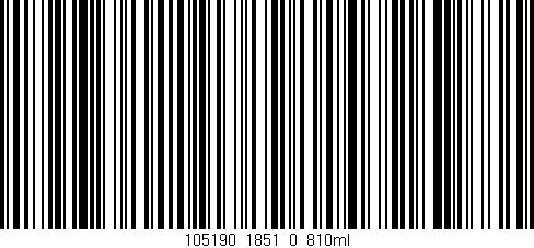 Código de barras (EAN, GTIN, SKU, ISBN): '105190_1851_0_810ml'