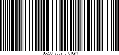 Código de barras (EAN, GTIN, SKU, ISBN): '105280_2389_0_810ml'