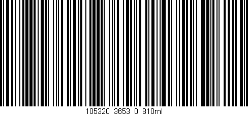 Código de barras (EAN, GTIN, SKU, ISBN): '105320_3653_0_810ml'