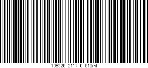 Código de barras (EAN, GTIN, SKU, ISBN): '105328_2117_0_810ml'