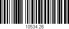 Código de barras (EAN, GTIN, SKU, ISBN): '10534.26'