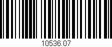 Código de barras (EAN, GTIN, SKU, ISBN): '10536.07'