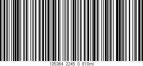 Código de barras (EAN, GTIN, SKU, ISBN): '105364_2245_0_810ml'