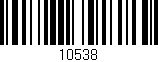 Código de barras (EAN, GTIN, SKU, ISBN): '10538'