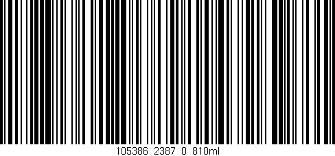 Código de barras (EAN, GTIN, SKU, ISBN): '105386_2387_0_810ml'