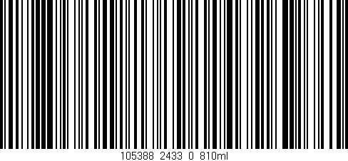 Código de barras (EAN, GTIN, SKU, ISBN): '105388_2433_0_810ml'