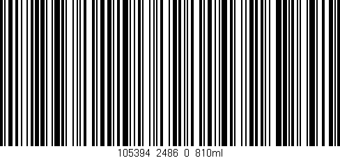 Código de barras (EAN, GTIN, SKU, ISBN): '105394_2486_0_810ml'