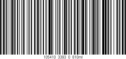 Código de barras (EAN, GTIN, SKU, ISBN): '105410_3393_0_810ml'