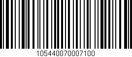 Código de barras (EAN, GTIN, SKU, ISBN): '105440070007100'