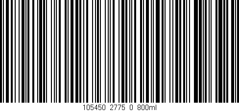 Código de barras (EAN, GTIN, SKU, ISBN): '105450_2775_0_800ml'