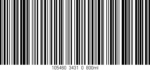 Código de barras (EAN, GTIN, SKU, ISBN): '105460_3431_0_800ml'