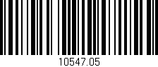 Código de barras (EAN, GTIN, SKU, ISBN): '10547.05'