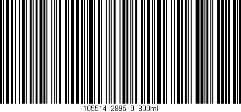 Código de barras (EAN, GTIN, SKU, ISBN): '105514_2895_0_800ml'