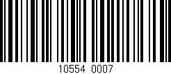 Código de barras (EAN, GTIN, SKU, ISBN): '10554/0007'
