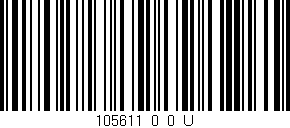 Código de barras (EAN, GTIN, SKU, ISBN): '105611_0_0_U'