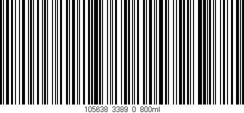 Código de barras (EAN, GTIN, SKU, ISBN): '105638_3389_0_800ml'