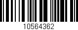 Código de barras (EAN, GTIN, SKU, ISBN): '10564362'