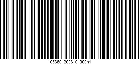 Código de barras (EAN, GTIN, SKU, ISBN): '105660_2896_0_800ml'