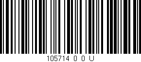 Código de barras (EAN, GTIN, SKU, ISBN): '105714_0_0_U'