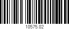 Código de barras (EAN, GTIN, SKU, ISBN): '10575.02'